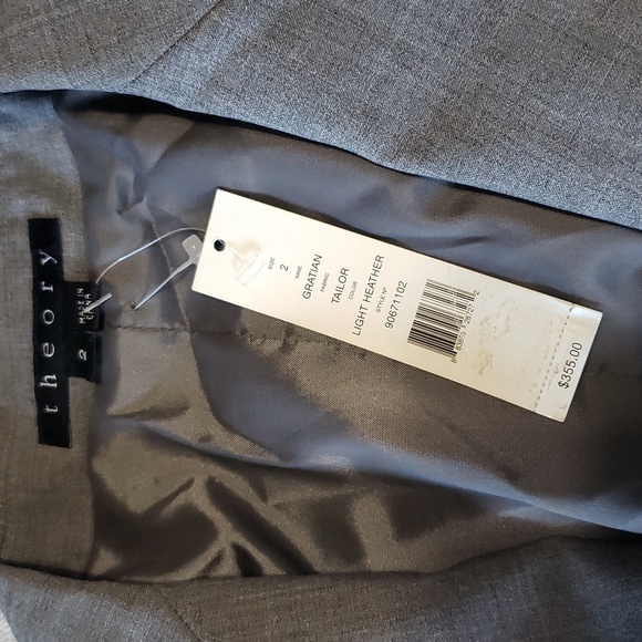 NWT Theory Gratian Blazer, Color Light Heather, Size 2 - Picture 14 of 15